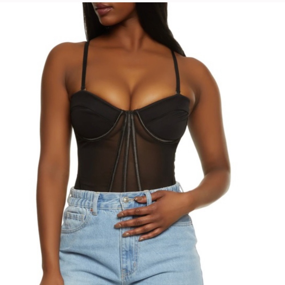Black corset top